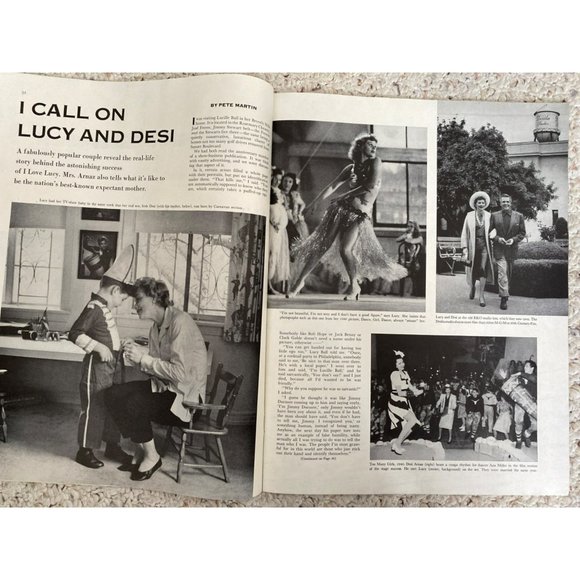May 31, 1958 The Saturday Evening Article Vintage I call on Lucy and Desi, Magic - Picture 6 of 7